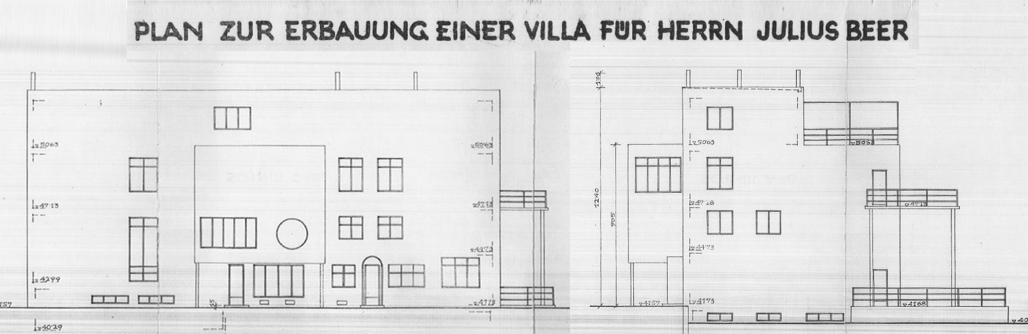 Originalplan - Ausschnitt