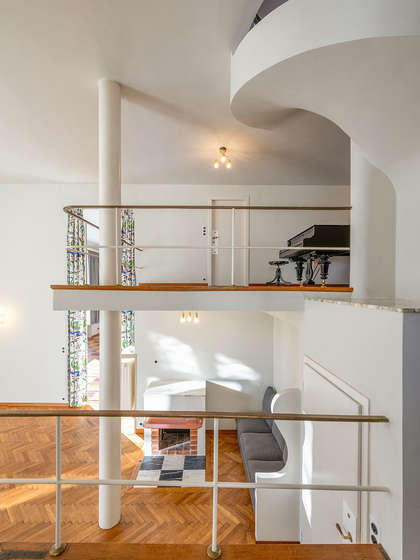 View from the living room through the hall, 2026