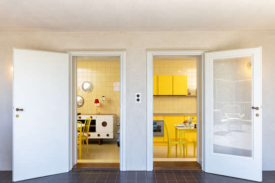 The kitchen and breakfast room have direct access to the sun deck.